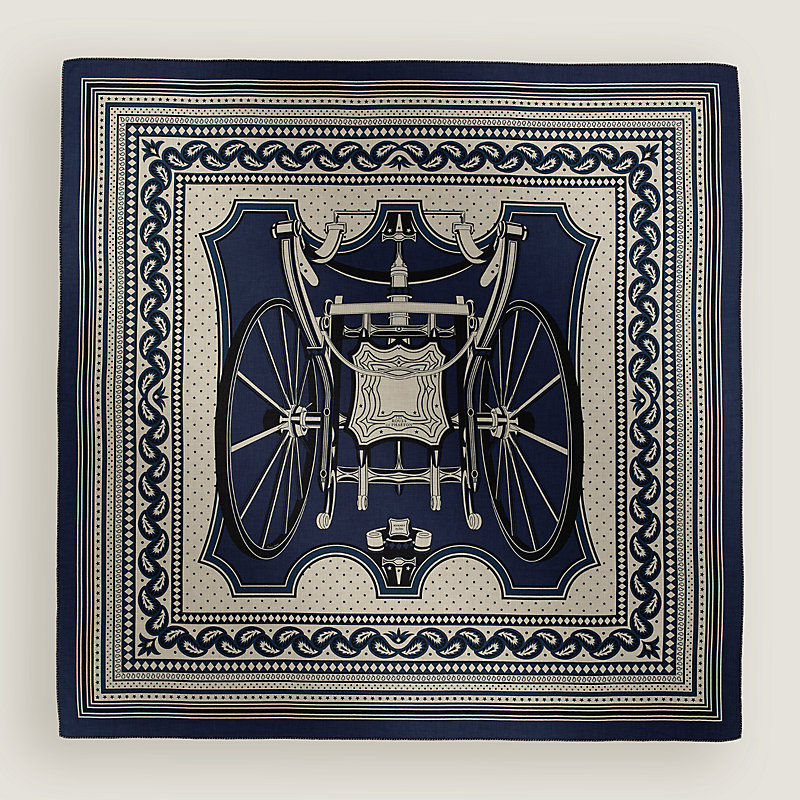 【上品に】Chale 140 Les Roues de Phaeton Bandana Les Roues de Phaeton Bandana shawl 140 | Hermès Canada